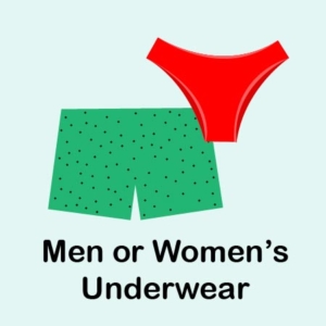 12 Pairs of Men or Women’s Underwear